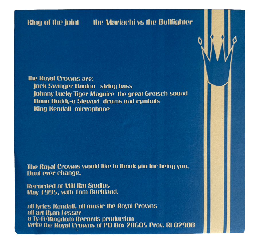 King Of The Joint 7" Original Pressing
