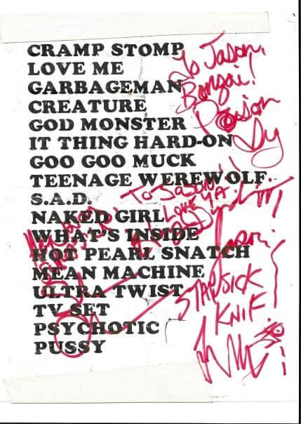 Cramps Tour - 1998